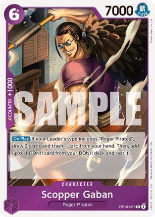(OP13-067) Scopper Gaban - Carrying On His Will Foil
