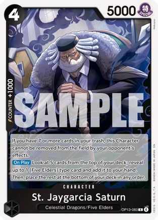 (OP13-083) St. Jaygarcia Saturn - Carrying On His Will Foil