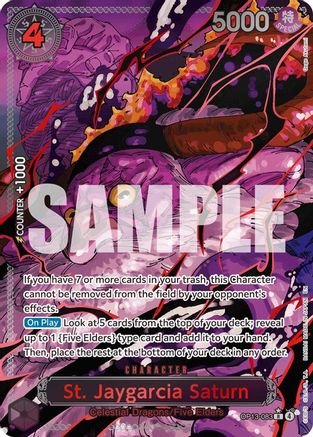 (OP13-083) St. Jaygarcia Saturn (Parallel) - Carrying On His Will Foil