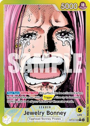 (OP13-100) Jewelry Bonney (100) (Alternate Art) - Carrying On His Will Foil