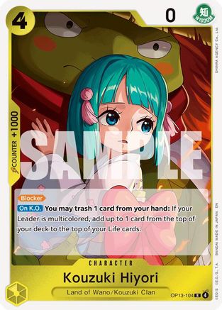 (OP13-104) Kouzuki Hiyori - Carrying On His Will Foil