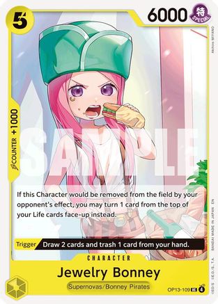 (OP13-109) Jewelry Bonney (109) - Carrying On His Will Normal