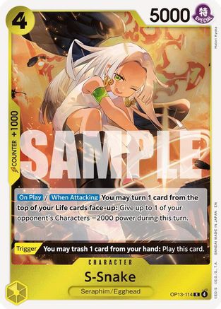 (OP13-114) S-Snake - Carrying On His Will Foil
