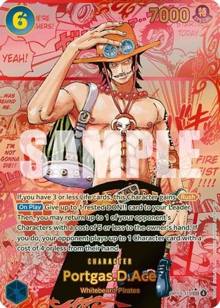 (OP13-119) Portgas.D.Ace (119) (3rd Anniversary) - Carrying On His Will Foil