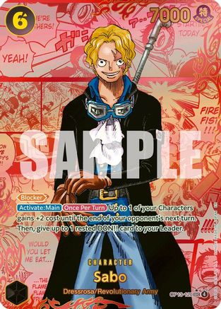 (OP13-120) Sabo (120) (3rd Anniversary) - Carrying On His Will Foil