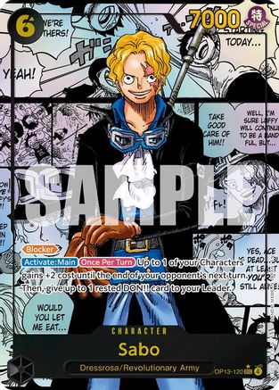 (OP13-120) Sabo (120) (Manga) - Carrying On His Will Foil