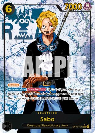(OP13-120) Sabo (120) (Parallel) - Carrying On His Will Foil