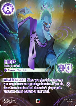 (242/204)  Hades - Looking for a Deal (Iconic) - Whispers in the Well  Holofoil