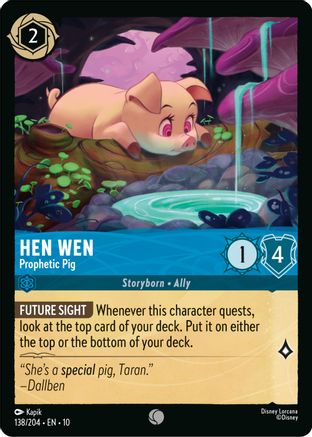 (138/204)  Hen Wen - Prophetic Pig - Whispers in the Well  Normal