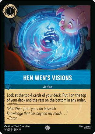 (161/204)  Hen Wen's Visions - Whispers in the Well  Cold Foil