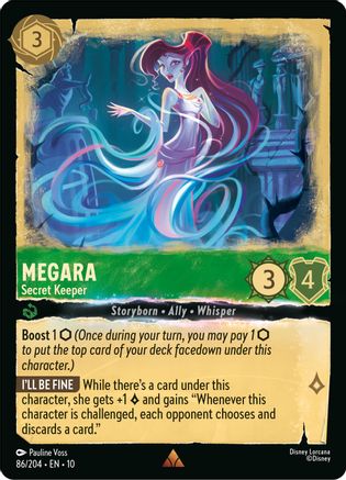 (086/204)  Megara - Secret Keeper - Whispers in the Well  Cold Foil
