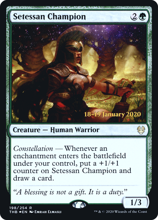 Setessan Champion (PTHB-198S) - Theros Beyond Death Promos Foil