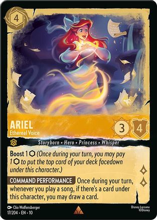 (017/204)  Ariel - Ethereal Voice - Whispers in the Well  Holofoil