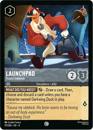 (177/204)  Launchpad - Trusty Sidekick - Winterspell  Cold Foil