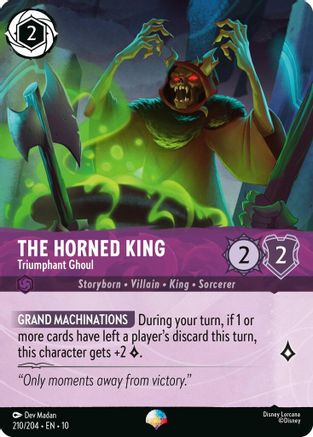 (210/204)  The Horned King - Triumphant Ghoul (Epic) - Whispers in the Well  Holofoil