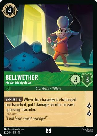 (082/204)  Bellwether - Master Manipulator - Whispers in the Well  Cold Foil