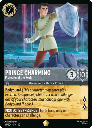 (189/204)  Prince Charming - Protector of the Realm - Whispers in the Well  Cold Foil
