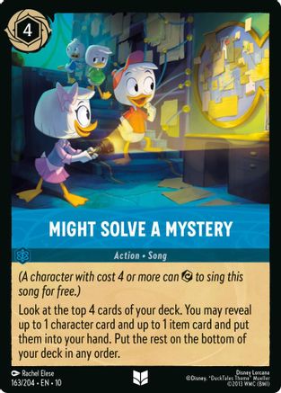 (163/204)  Might Solve a Mystery - Whispers in the Well  Cold Foil