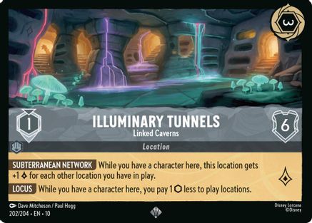 (202/204)  Illuminary Tunnels - Linked Caverns - Whispers in the Well  Cold Foil