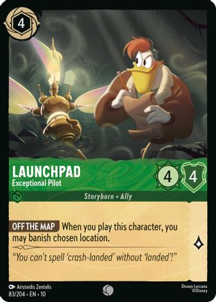 (083/204)  Launchpad - Exceptional Pilot - Whispers in the Well  Cold Foil