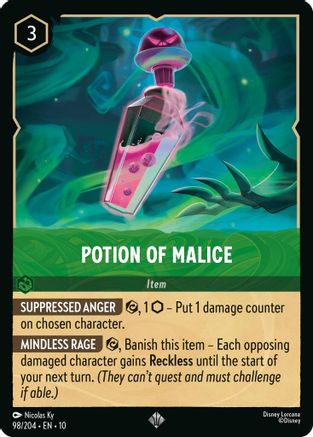 (098/204)  Potion of Malice - Whispers in the Well  Cold Foil