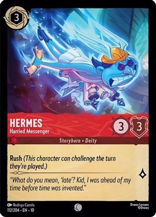 (112/204)  Hermes - Harried Messenger - Whispers in the Well  Cold Foil