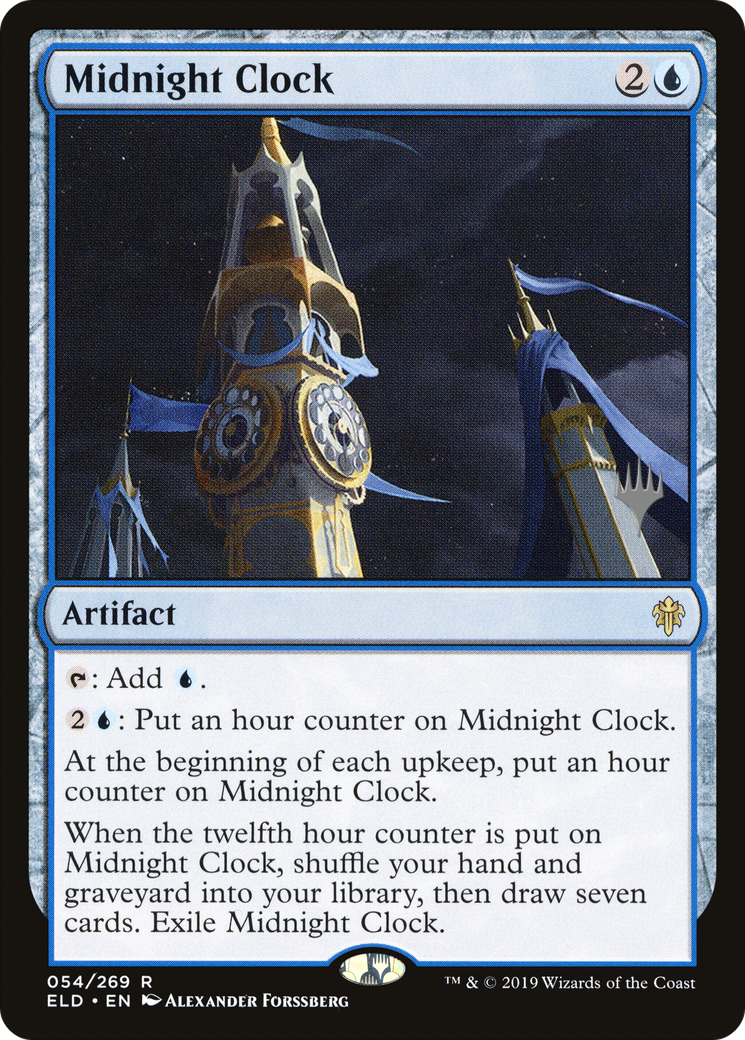 Midnight Clock (PPELD-54P) - Throne of Eldraine Promos (Promo Pack) Foil