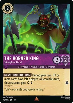 (049/204)  The Horned King - Triumphant Ghoul - Whispers in the Well  Normal