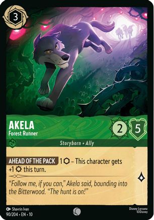 (090/204)  Akela - Forest Runner - Whispers in the Well  Normal