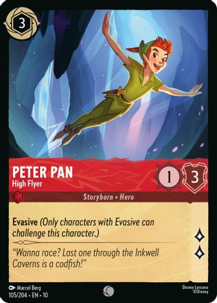 (105/204)  Peter Pan - High Flyer - Whispers in the Well  Cold Foil