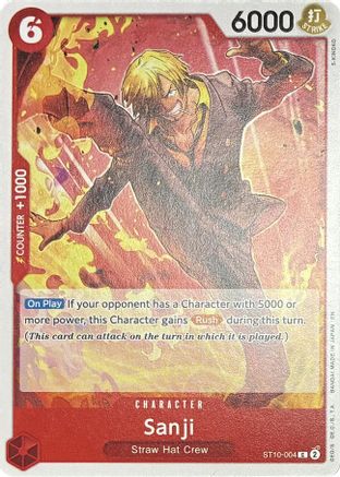 (ST10-004) Sanji - ST10-004 - Learn Together Deck Set - Normal