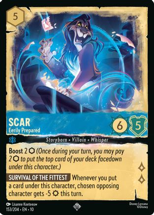 (153/204)  Scar - Eerily Prepared - Whispers in the Well  Cold Foil