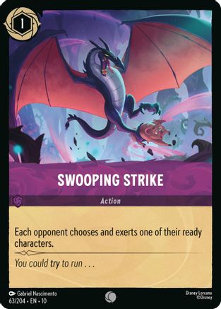 (063/204)  Swooping Strike - Whispers in the Well  Cold Foil