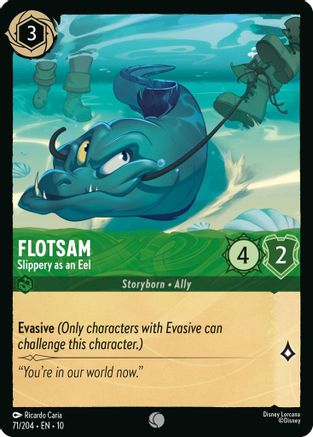 (071/204)  Flotsam - Slippery as an Eel - Whispers in the Well  Cold Foil