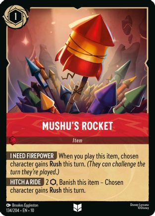 (134/204)  Mushu's Rocket - Whispers in the Well  Cold Foil