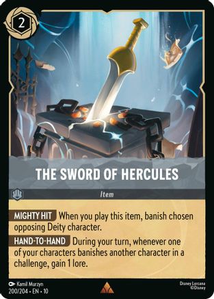 (200/204)  The Sword of Hercules - Whispers in the Well  Cold Foil