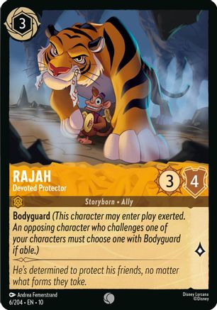 (006/204)  Rajah - Devoted Protector - Whispers in the Well  Cold Foil