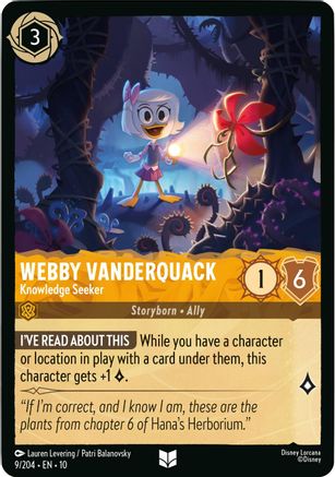 (009/204)  Webby Vanderquack - Knowledge Seeker - Whispers in the Well  Normal