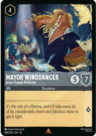 (188/204)  Mayor Winddancer - Actor-Turned-Politician - Whispers in the Well  Cold Foil