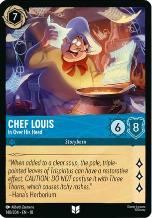 (140/204)  Chef Louis - In Over His Head - Whispers in the Well  Cold Foil