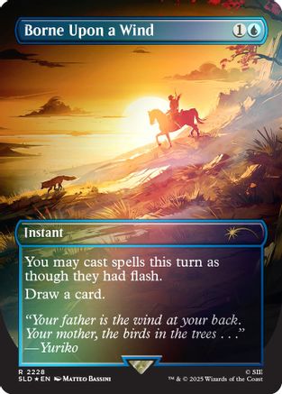 Borne Upon a Wind (Rainbow Foil) (SLD-2228) - Secret Lair Drop Series Foil