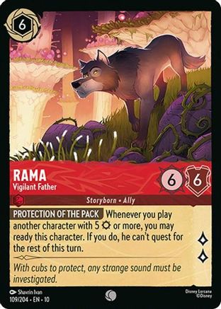 (109/204)  Rama - Vigilant Father - Whispers in the Well  Cold Foil