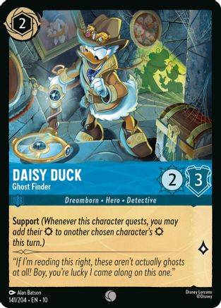 (141/204)  Daisy Duck - Ghost Finder - Whispers in the Well  Cold Foil