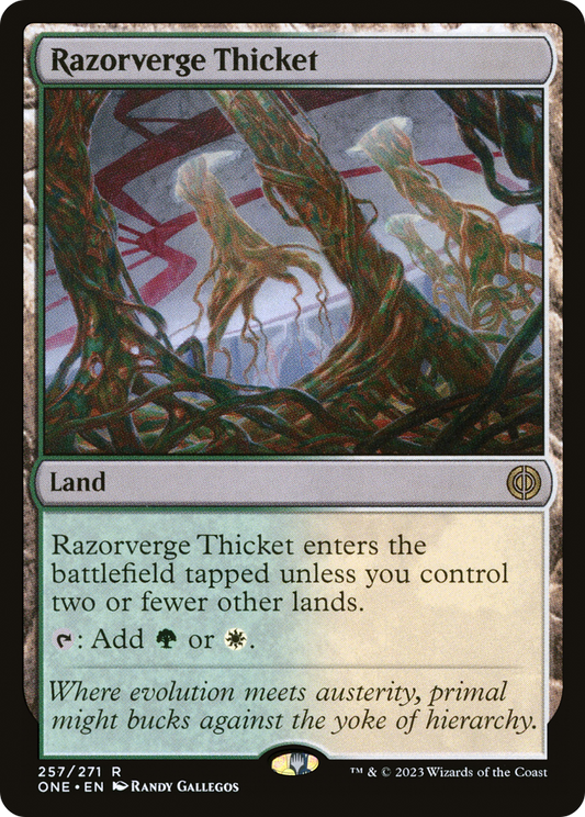 Razorverge Thicket (ONE-257) - Phyrexia: All Will Be One Foil