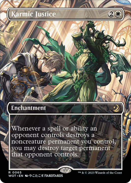 Karmic Justice (Anime Borderless) (WOT-065) - Wilds of Eldraine: Enchanting Tales (Borderless) Foil