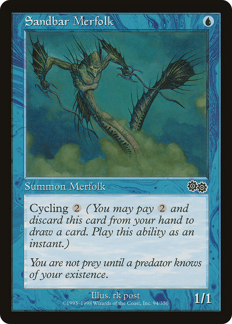 Sandbar Merfolk (USG-094) - Urza's Saga