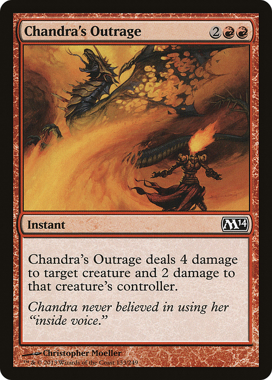 Chandra's Outrage (M14-133) - Magic 2014 Foil