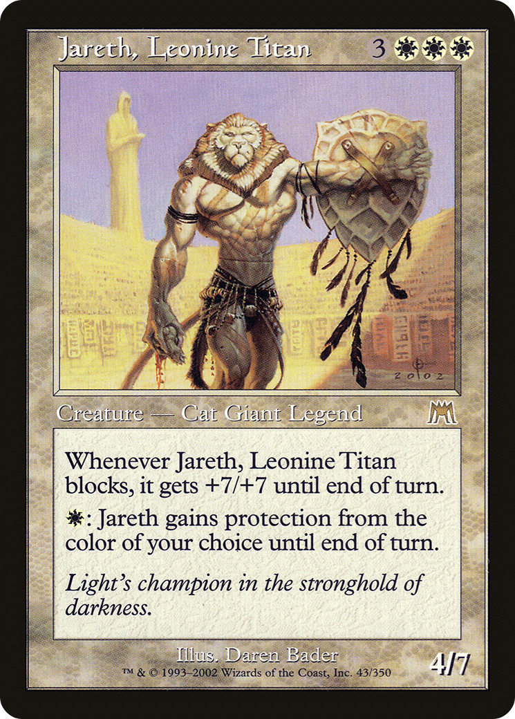 Jareth, Leonine Titan (ONS-043) - Onslaught Foil