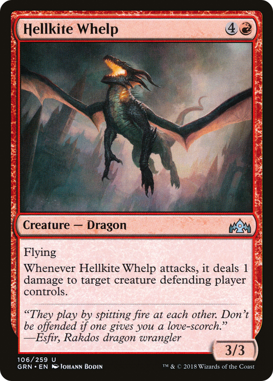 Hellkite Whelp (GRN-106) - Guilds of Ravnica Foil