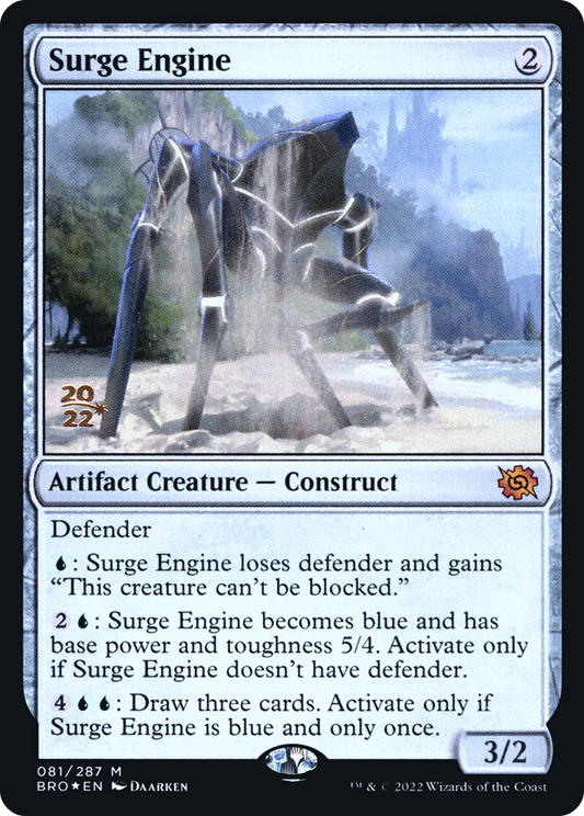 Surge Engine (PRE-81S) - The Brothers' War Promos (Prerelease) Foil